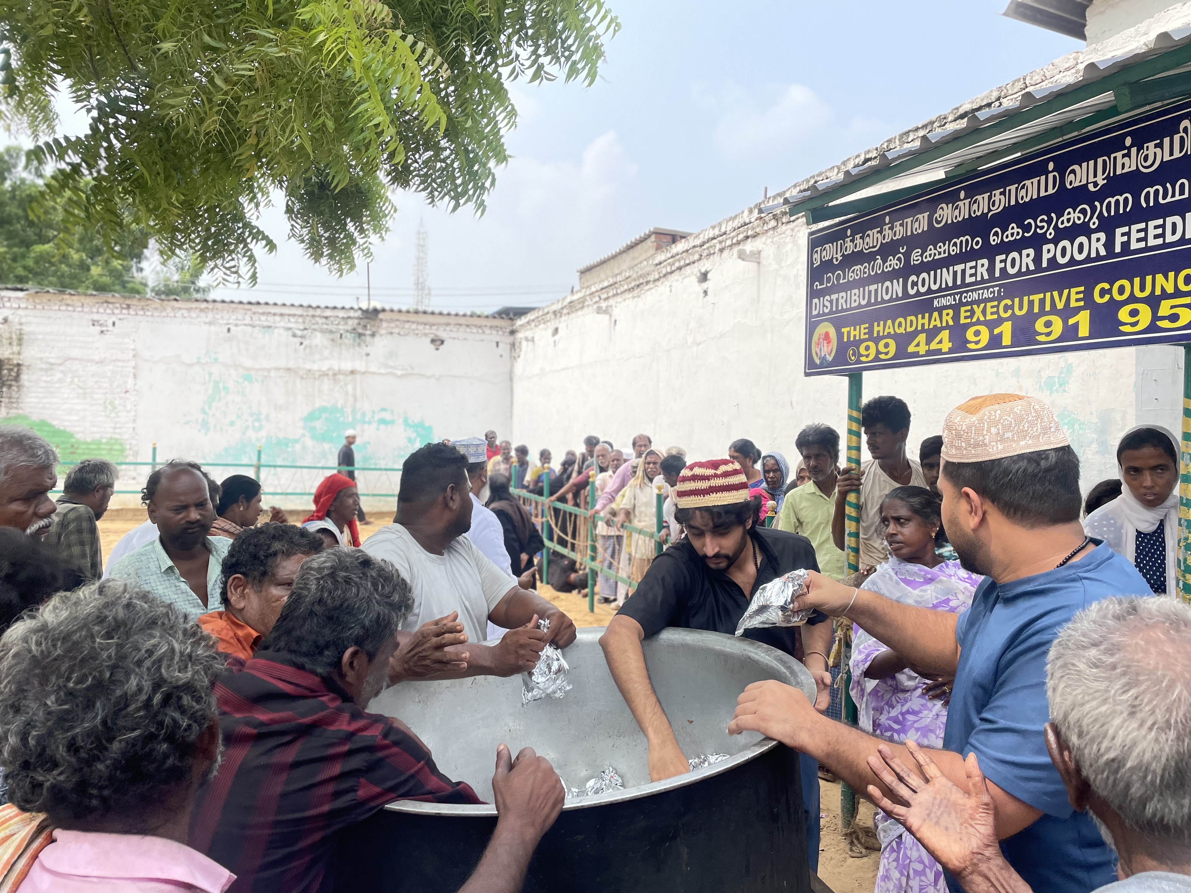 Food Supply Program Inaugurated by the local Health Officer in Ramanathapuram, Tamil Nadu