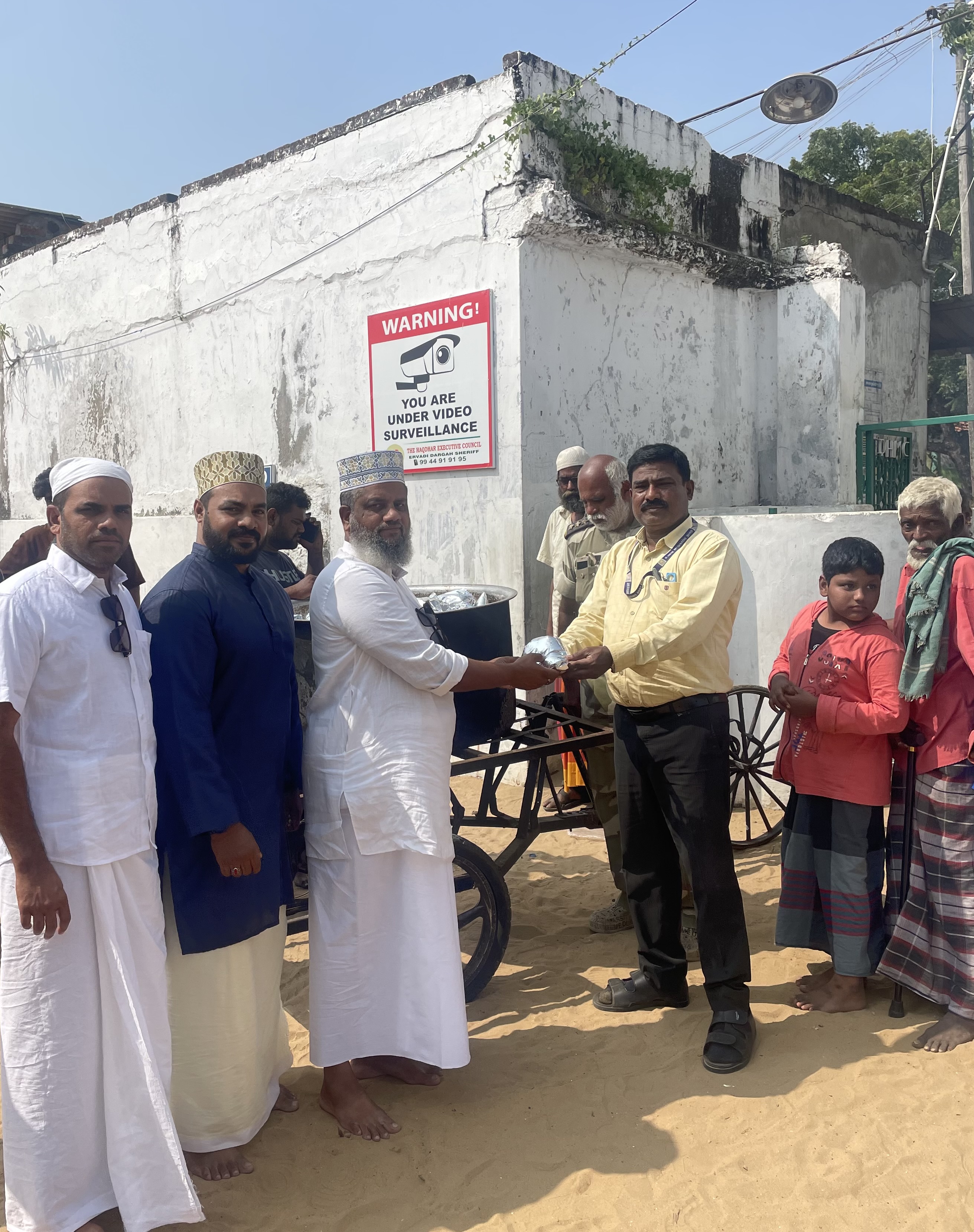 Food Supply Program Inaugurated by the local Health Officer in Ramanathapuram, Tamil Nadu